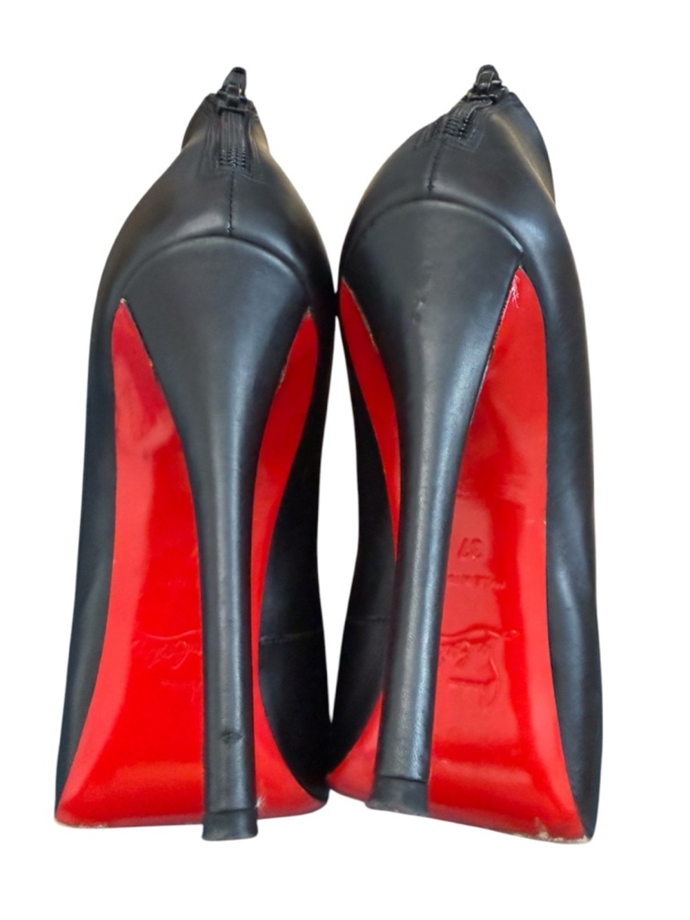 CHRISTIAN LOUBOUTIN- CALFSKIN VEAU VELOURS ATTROUPA 120 BOOTIES - Picture 6 of 12
